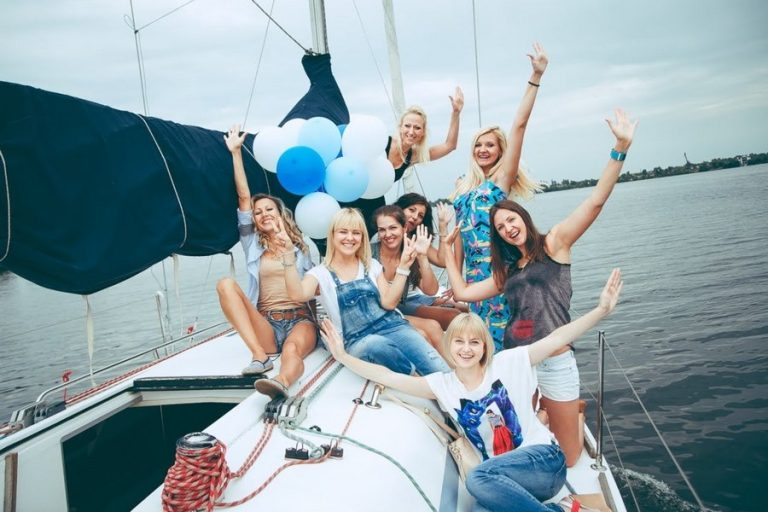 birthday party on a yacht